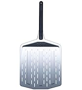 Ooni 12” Perforated Pizza Peel – Long Handle Perforated Aluminium Pizza Paddle – Lightweight Pizz...