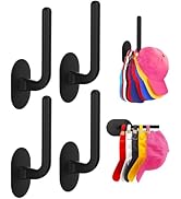 Eiito Hat Hooks for Caps Storage-4Pack,Multi-Purpose Hat Organizer,Strong Adhesive Hat Racks for ...