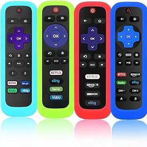 roku remote cover case glow in the dark tv tcl tlc roko rem0te ruko roco rolu rukuo ruku hisense