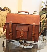 Leather Messenger Bag for Men Full Grain Leather Laptop Briefcase Vintage Computer Satchel Travel...