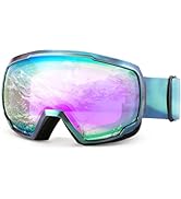 FEISEDY Goggles OTG - Over Glasses Motorcycle/Ski/Snowmobile Goggles for Men Women & Youth - 100%...