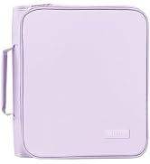 SUNEE Zippered Binder Bag with Handle, 2-Inch 3-Ring O-Ring, 500-Sheet Capacity, Includes Zip Poc...