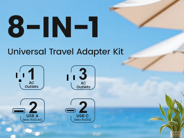 International Travel Adapter Set