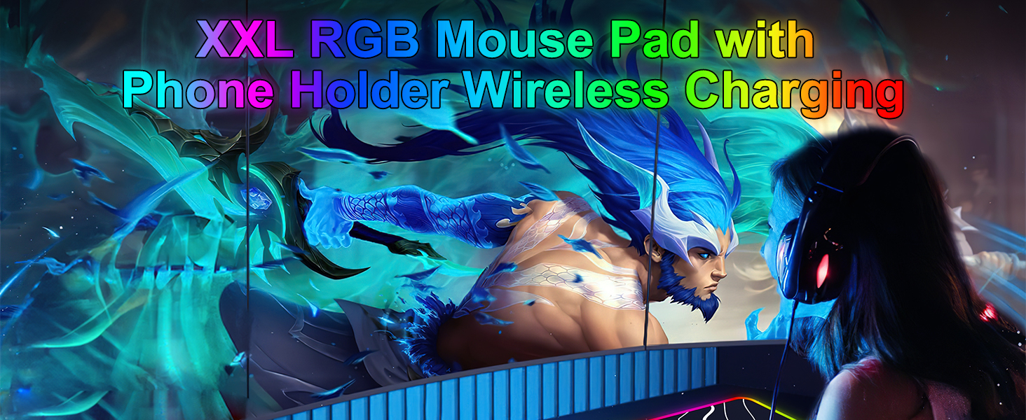 wireless charging mouse pad for desk
