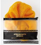 African Net Sponge Authentic - Exfoliating Back Scrub Bath Sponge with Knots - Afro Scrub Body Sc...
