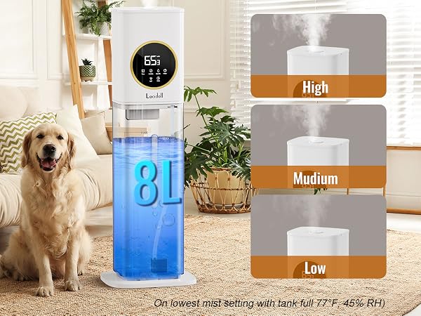 lacidoll Humidifiers for Large Room Home whole house