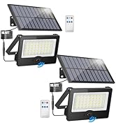 2Pack Solar Outdoor LED Wall Lights,20W Solar Motion Sensor Security Lights with 3 Lighting Modes...