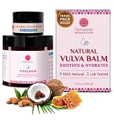 Natruveda Vulva Balm for Women – Fragrance-Free, Vulva Moisture Cream with Coconut Oil & Beeswax ...