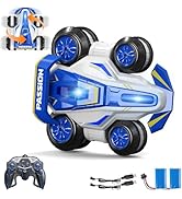 LOOZIX Upgraded Remote Control Car 360° Spins RC Car 2- in-1 Anti-Gravity RC Racer Wheelie Drift ...