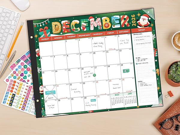 desk calendar