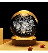 3D Crystal Ball Lamp,Crystal Ball Night Light with Remote,16 Colors Changing Crystal lamp with Wo...