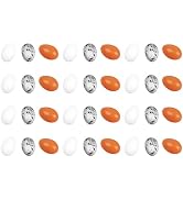 36Pcs Miniature Fake Eggs 1/12 Scale Dollhouse Eggs Models 3 Colors for Easter, Painting, Decorat...