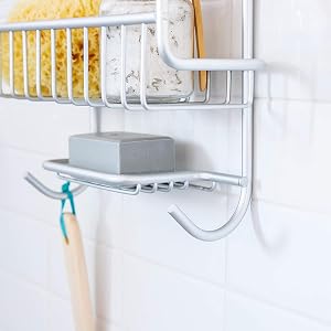 Extra Large Shower Caddy Silver