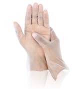 Food Handling NSF Multi Purpose Disposable Vinyl Gloves - 100 per Box (Medium, 1 Box)