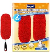 KEEPOW Reusable Microfiber Duster Refills Compatible with OXO Duster, Washable Dusters Refill Com...