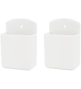 KYIEN Pack of 2 Self Adhesive TV Air Conditioner Remote Control Holder Wall Mount Storage Box Org...