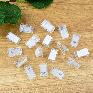 Self adhesive clips display