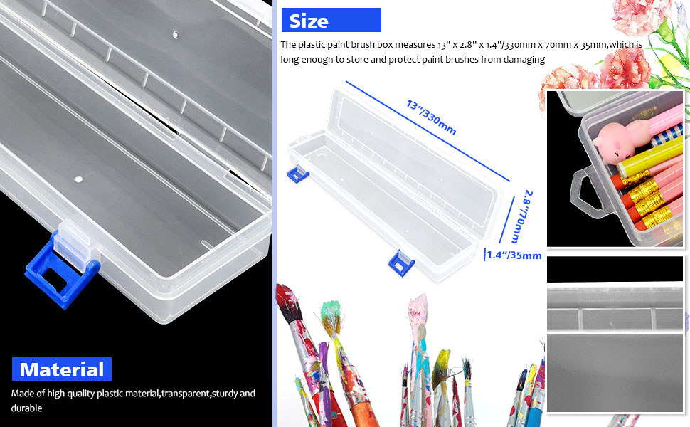 Made of high quality plastic material,transparent,sturdy and durable long enough to store