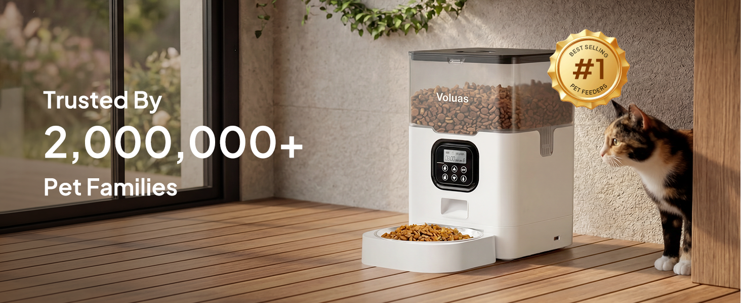 VOLUAS Automatic Cat Feeders