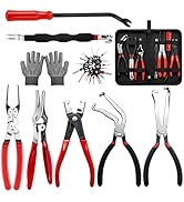 GRENTOOL 10-Piece Electrical Disconnect Pliers Kit for Cars, Automotive Electrical Plug Connector...