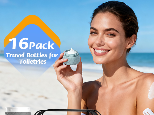 16 Pack Travel Bottles for Toiletries