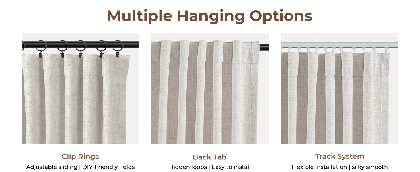 Clip Rings Blackout curtains