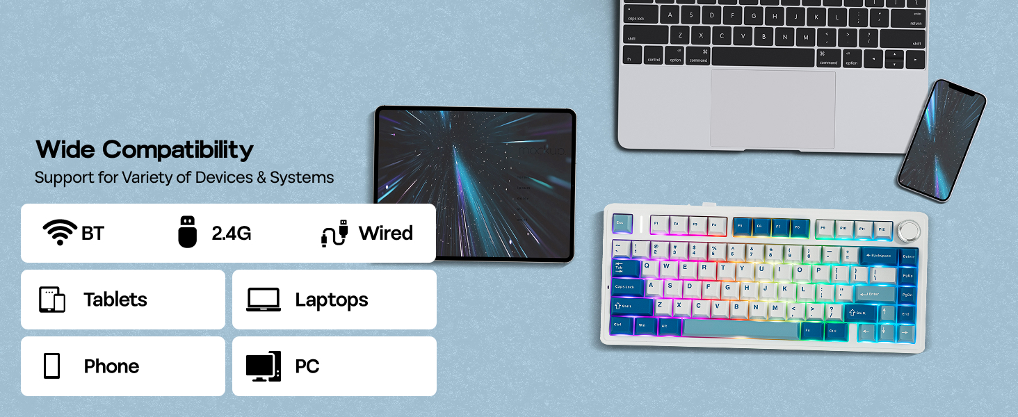 F75 wireless gaming keyboard