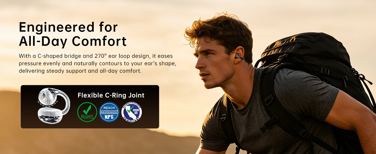 open ear clip on earbuds
