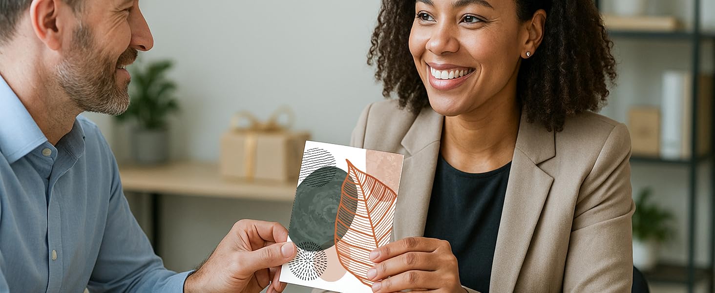 Celebrate and surprise coworkers with bulk blank cards and envelopes.