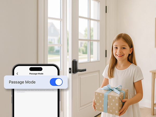 keypad door lock with handle