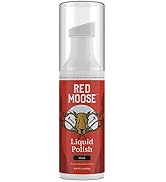 Red Moose Liquid Shoe Polish - 4 oz Sponge Top for Leather, Boots, Dress Shoes