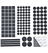 Jayen 132 Pcs Non Slip Self-Adhesive Silicone Cuttable Furniture Pads, Anti-Sliding Anti-Scratch ...
