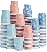 SIUQ 300 Pack 8 OZ Paper Cups, Disposable Coffee Cups without BPA, Hot/Cold Beverage Drinking Cup...
