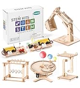 STEM Science Kits for Kids Ages 8-12 8-10, Wood Building Crafts Kits for Boys, STEM Toys for Ages...