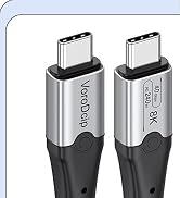 Thunderbolt 4 Cable 3.3FT 2 Pack, USB C to USBC Cord [40Gbps Data Sync/8K Display/240W Fast Charg...