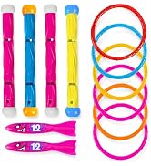 Fonlex Pool Dive Toys for Kids, Underwater Diving Set, Summer Swim Training Water Games for Boys ...