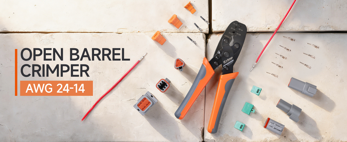 Open Barrel Terminal Crimp Tool