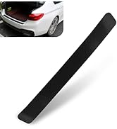 CouTunp Car Rear Bumper Protector Guard, Carbon Fiber Rear Bumper Guard Sticker, Anti-Scratch Tru...