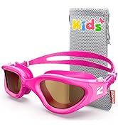 ZIONOR Kids Swim Goggles, G1MINI Ultra Photochromic Polarized Swimming Goggles Boys Girls
