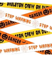 SWRT Halloween Decorations Caution Tape, 3 in x 90 ft Halloween Party Decorations Indoor Outdoor,...