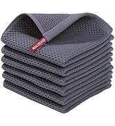 Homaxy 100% Cotton Waffle Weave Kitchen Dish Cloths, Ultra Soft Absorbent Quick Drying Dish Towel...