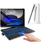 typecase Touch iPad A16 11th/10th Gen Case with Keyboard, 360° Rotating (Black) and Stylus Pen fo...