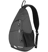 WATERFLY Sling Bag Crossbody Backpack: Over Shoulder Daypack Casual Cross Chest Side Pack