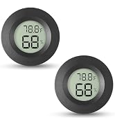 Atogou 2-Pack Mini Hygrometer & Thermometer, Indoor Outdoor Digital Humidity Meter Gauge Temperat...