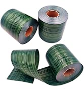 Green Ti Leaf Ribbon 4" x 50 Yard Poly Floral Craft Decoration Satin Waterproof Ribbon for Indoor...