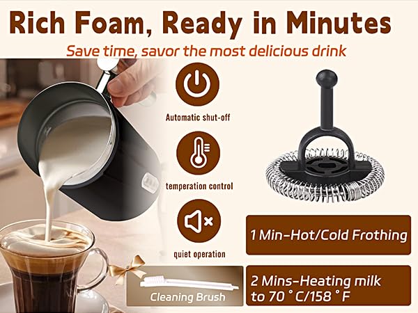 milk frother and steamer