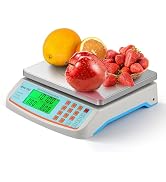 Bonvoisin Commercial Food Scale 66lb/ 30kg with Stainless Steel Platter Price Computing Scale wit...