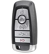 Keyless Entry Remote Key Fob, Alliskeys Replacement Proximity Smart Key Compatible with Ford F-Se...