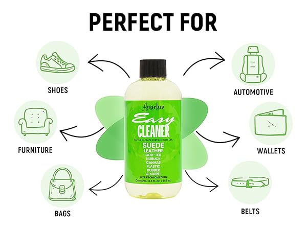 Angelus Easy Cleaner, shoe cleaner, leather cleaner, suede cleaner, canvas cleaner, vinyl cleaner