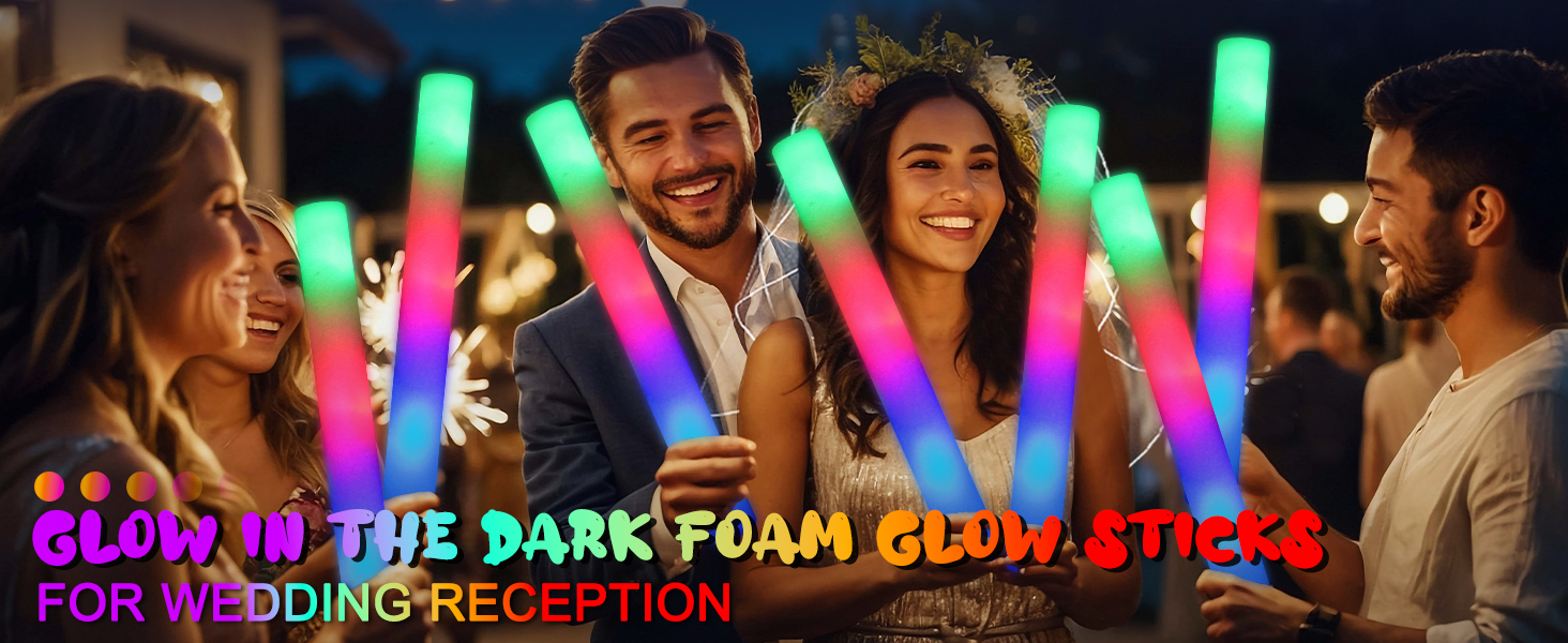 glow sticks for wedding reception